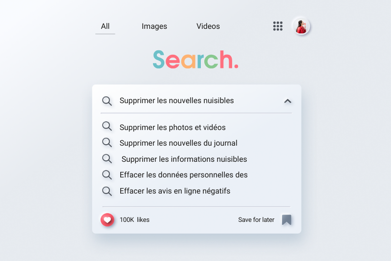 Effacer les avis en ligne négatifs